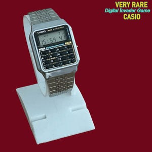 ULTRA RARE  Vintage Casio CA-503  Digital İnvader Game  Calculator Watch Module 166 Vintage Japan M,  Multi Alarm, Digital