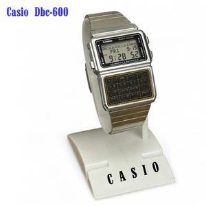 Vintage Casio DBC-600 Databank/  Calculator Mod;563/ Rare and very good Condition/ Japan M/ For Collection/ Original Tin Casio Box/ 1980s