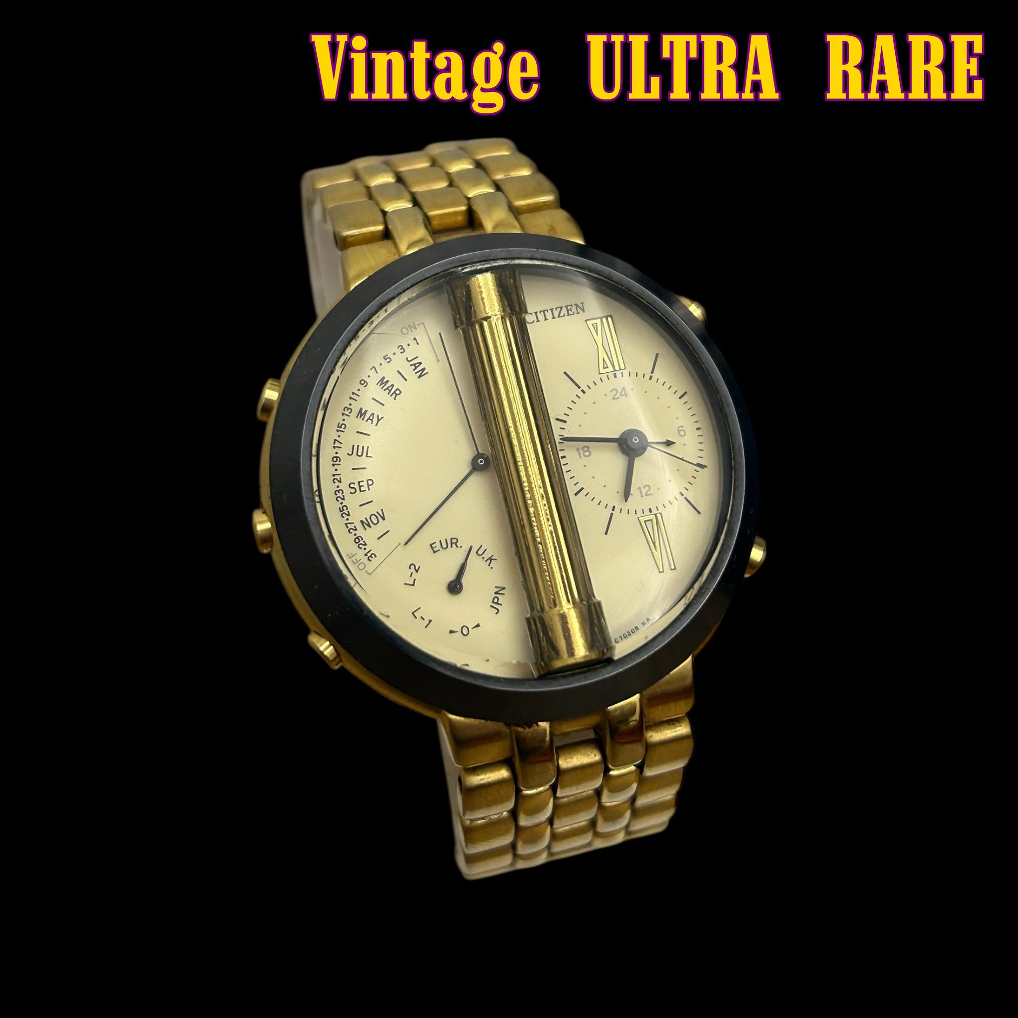 ULTRA RARE Citizen 7400 Multizone Radio Controlled Watch: Vintage