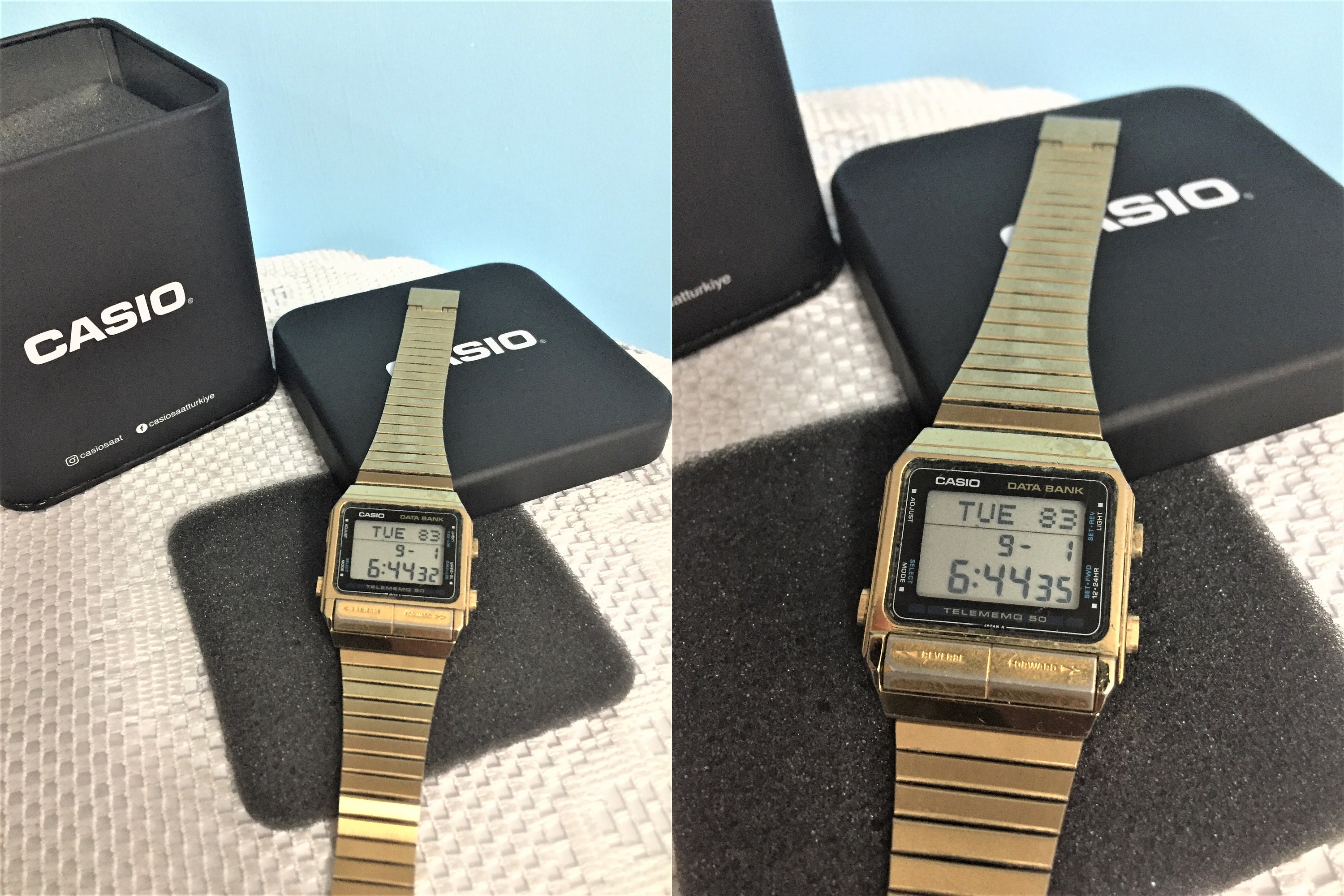 Casio Db-510g Men Digital Watch Silver Vintage / Japan Data