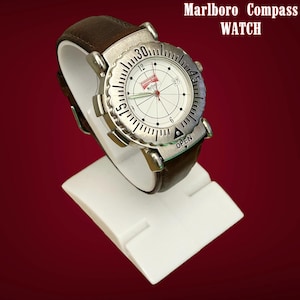 Never been Used Marlboro wrist watch, with compass JAPAN