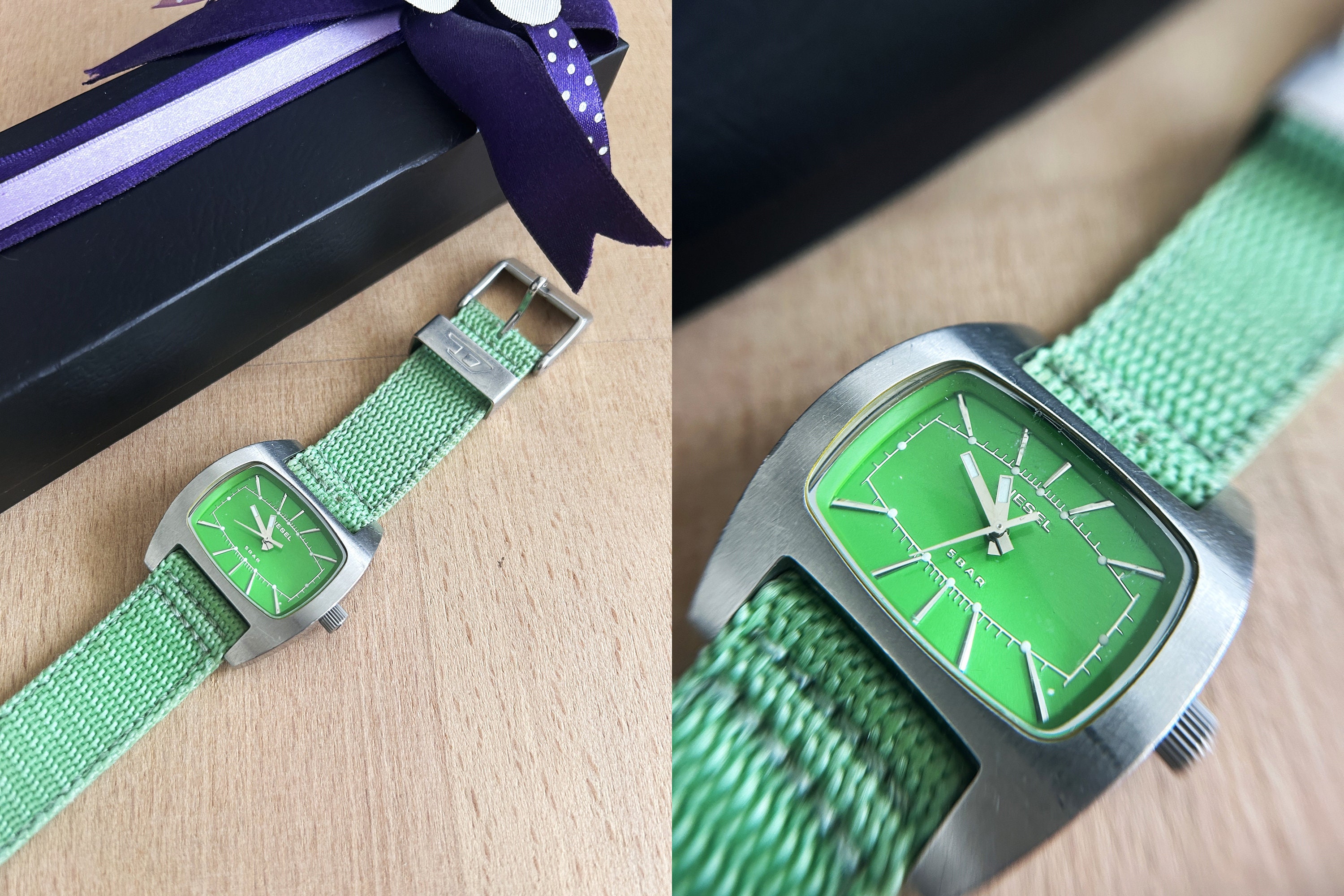 Diesel Green Dial Quartz Watch DZ-2120 New Condition Men main image 3