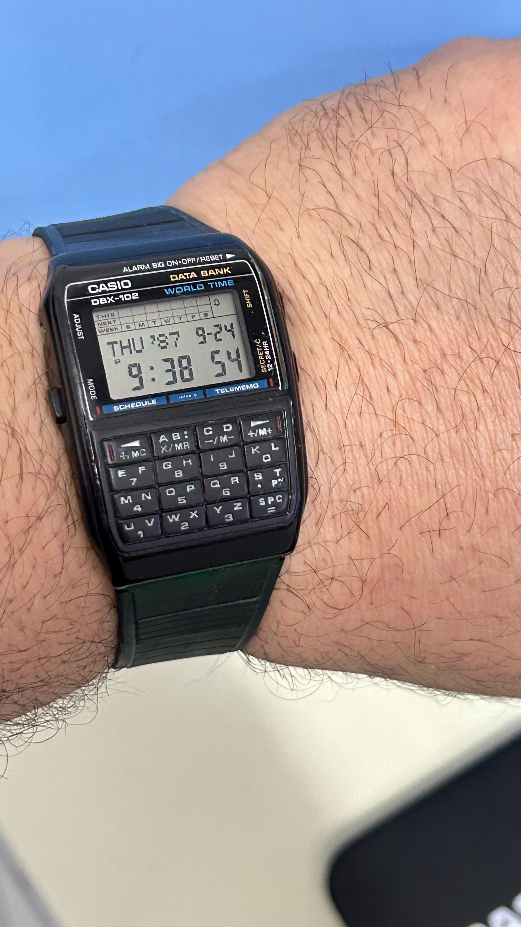 Vintage Rare Casio DBX-102, Vintage Calculator, Casio Watch, Watch