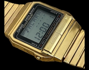 Unused RARE GOLD Tone Casio DB-300 Data Bank Watch Module 671/ - Etsy