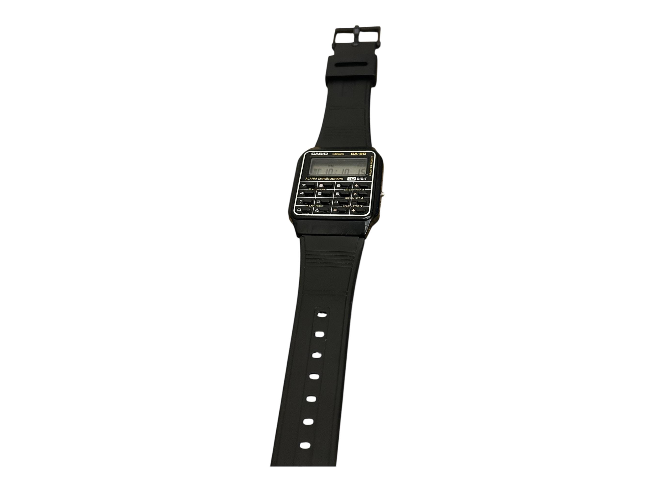 Rare Casio Ca-60 Watch Collectible Japan 10-digit : Mod 481, 1980s 