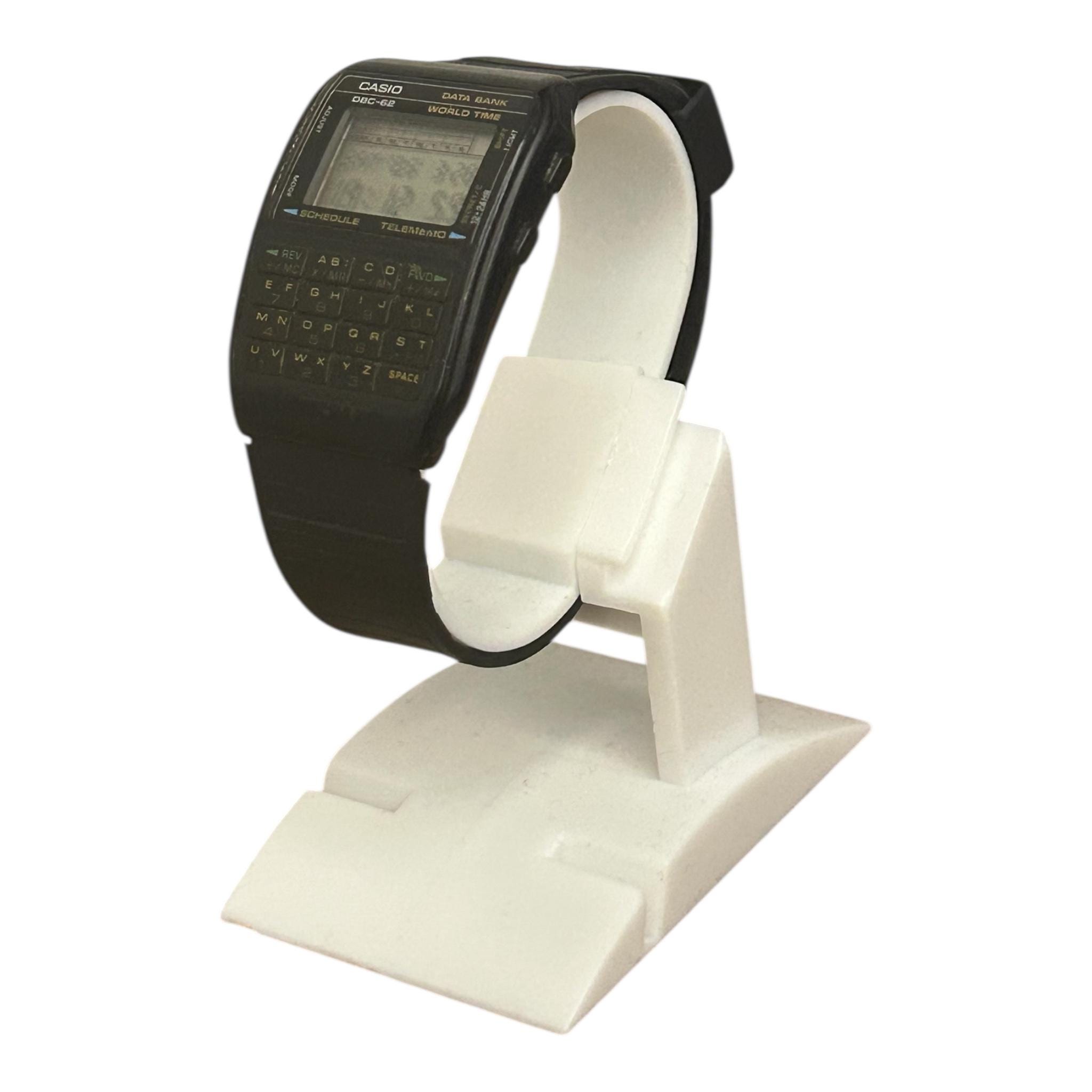 Casio DBC-62 Men's Digital Watch, Black Rubber Band, Japanese