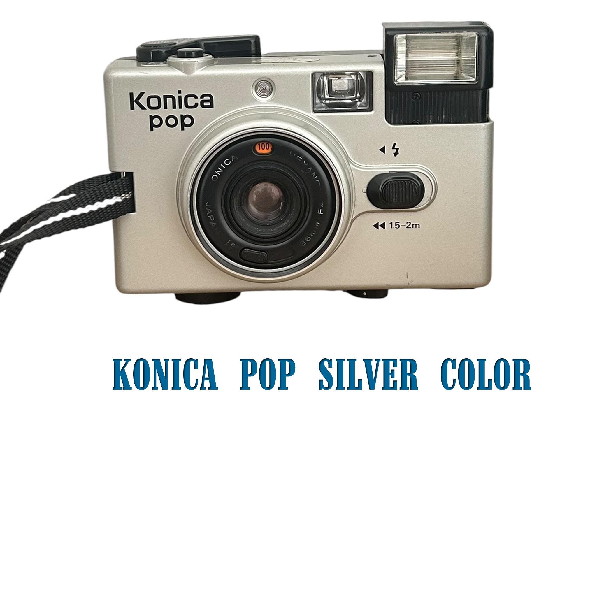 Vintage Konica Pop 35mm Film Camera - Point and , - Tested