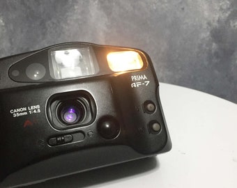 Canon Prima AF-7/ケース/バッテリー付きフィルムカメラ/1990年代