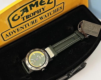 レア 珍品 90s CAMEL TROPHY GMT 電池交換済 日本製 腕時計 CAMEL TROPHY 1990's - quartz men's watch - Etsy 日本