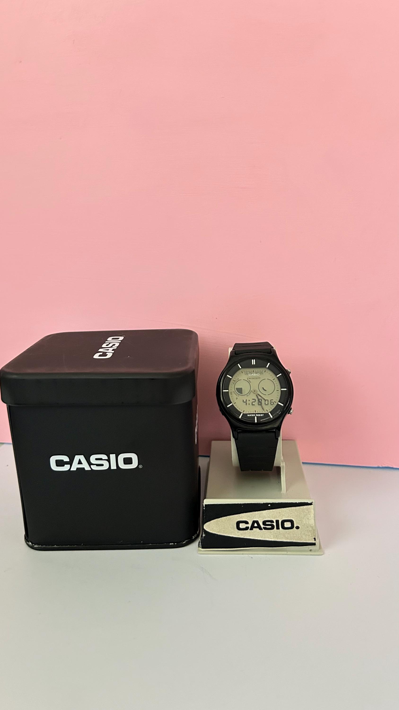 Rare Vintage Casio AQX-11 Twincept Ana-digi Graph Digital