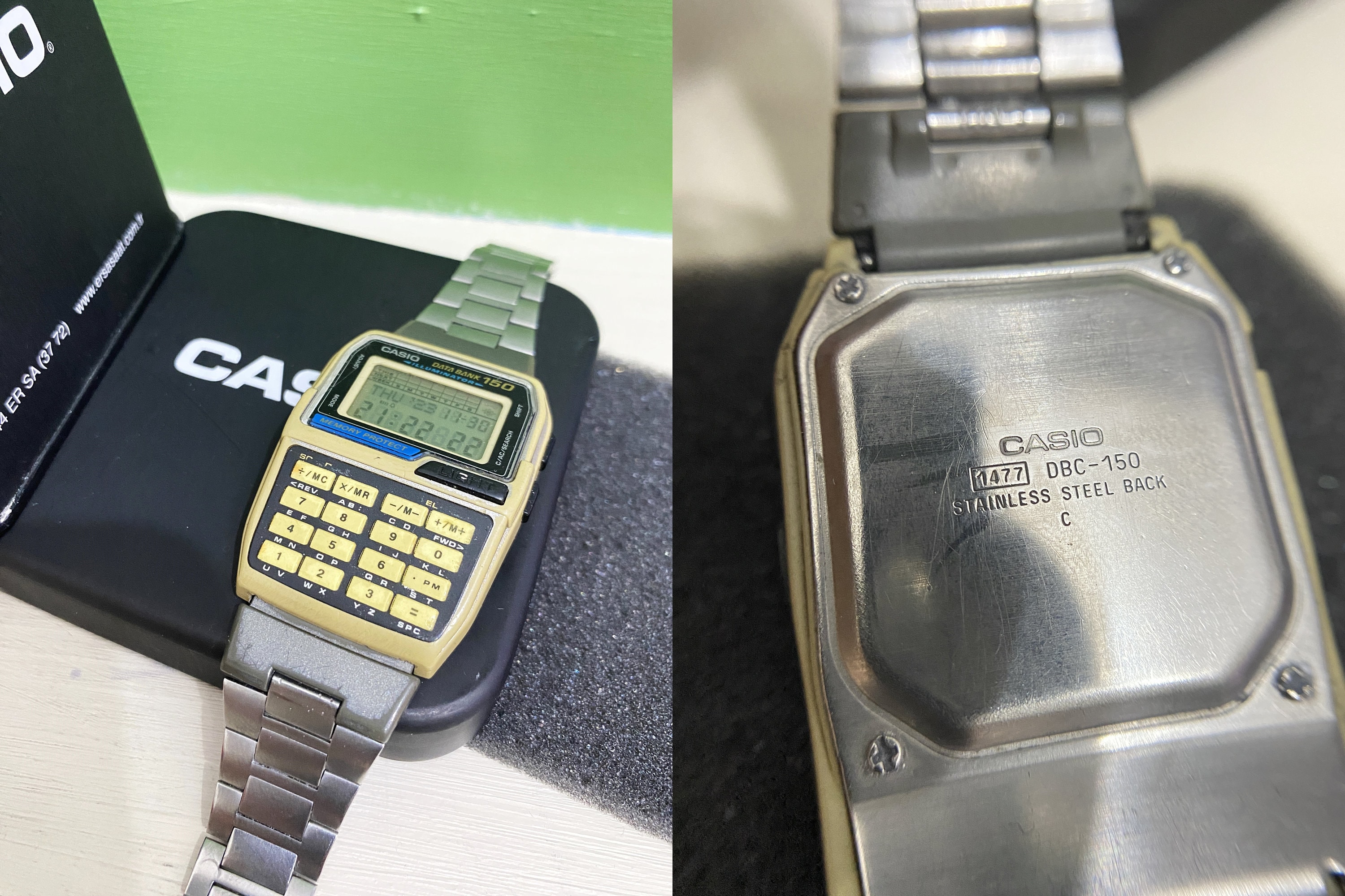 X - Casio DBC-W151 Data Bank Wave Ceptor Digital Calculator
