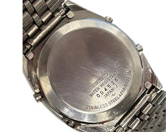 VERY RARE Vintage Seiko A258-5060 Solar Digital Watch, Chronograph