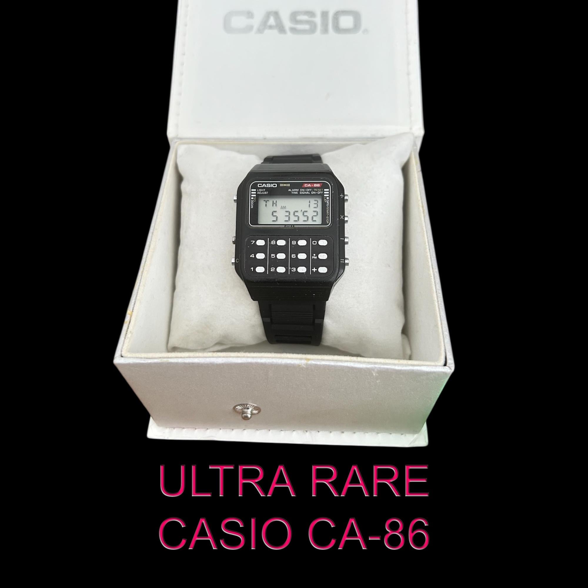 ULTRA RARE Casio Watch Ca-86 : Vintage Digital Japan Calculator