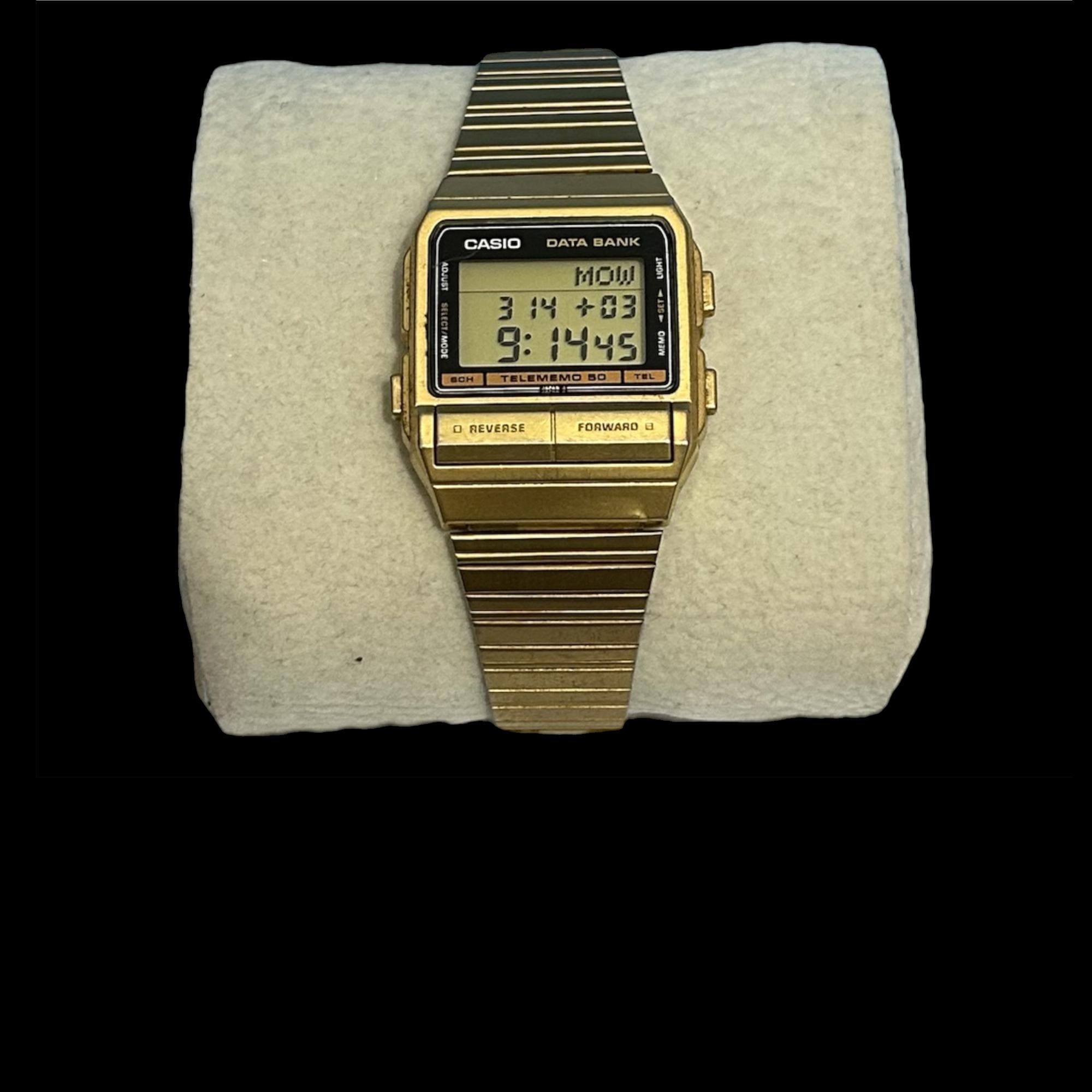 CASIO　カシオ　データバンク　DB-50　ヴィンテージ　時計のみ Casio DB-54W Module 262 Data Bank Telememo 50 Digital Watch V