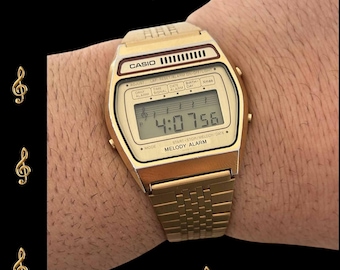 Vintage 1979 Sonic Quartz Digital Wrist Watch Melody Alarm