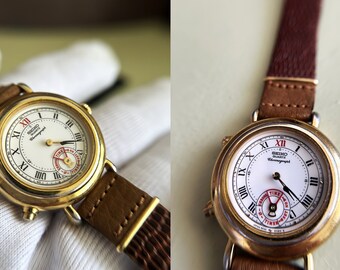 〇Nc左1045 昭和レトロ SEIKO QUARTZ DM303E オレンジ 〇Nc左1045 昭和レトロ SEIKO QUARTZ DM303E オレンジ