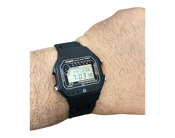 ULTRA RARE Vintage Casio TS-1200 Thermometer Digital Watch, Japan, Collectible