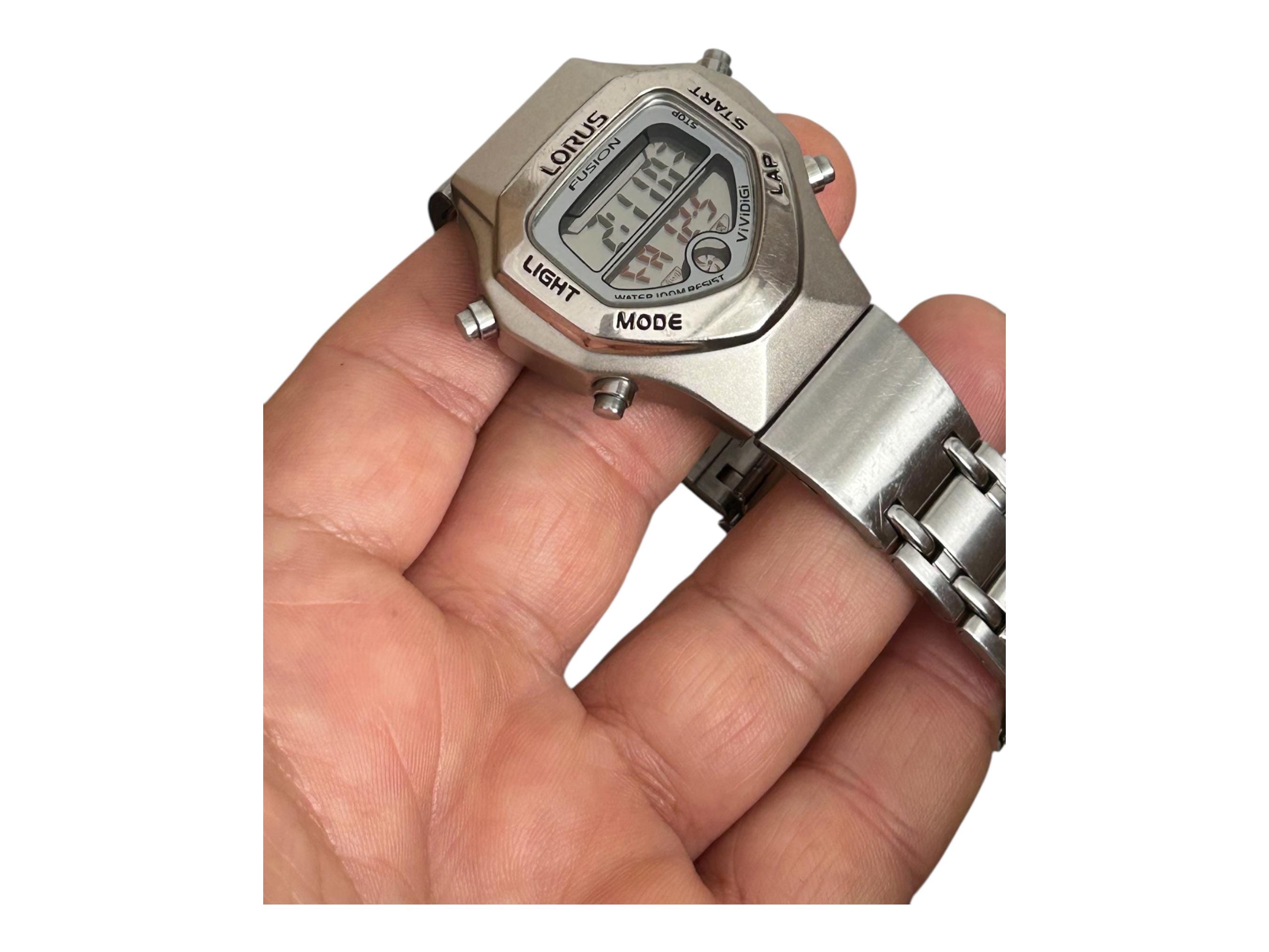 Vintage Lorus Watch Fusion Vividigi Digital 90s /W100-4A00/ 3