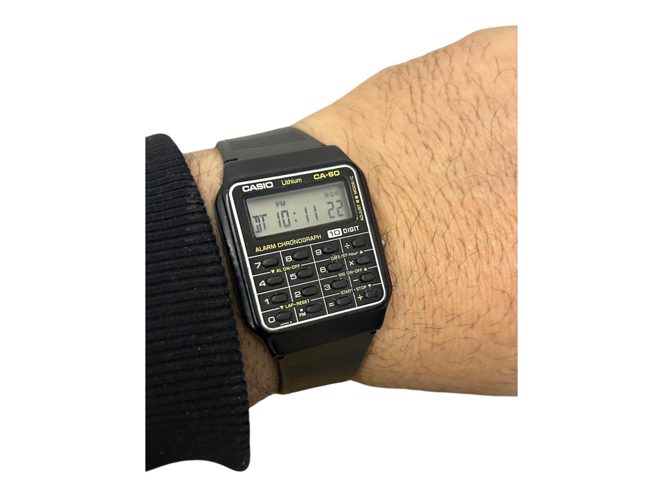 Rare Casio Ca-60 Watch Collectible Japan 10-digit : Mod 481, 1980s 