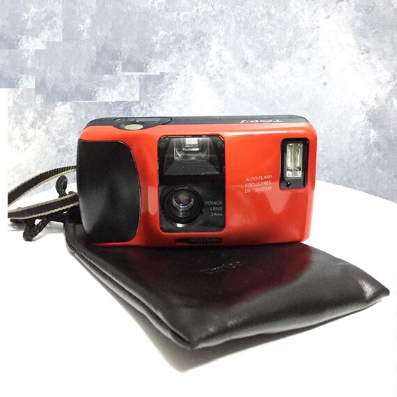 DX System Konica Top's Red/with Battery / Compact 35mm / Konica