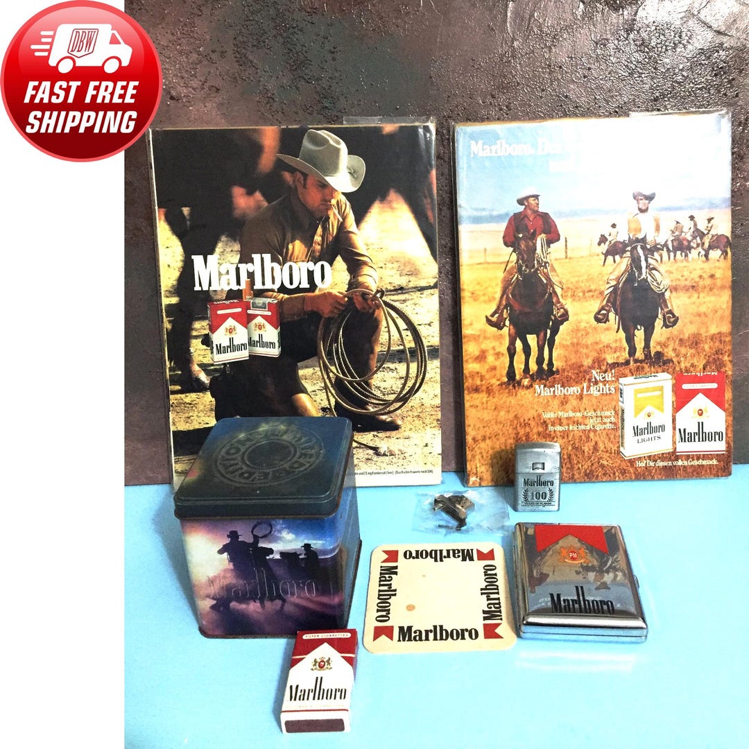 Vintage Set 1 Collectibles Rare Marlboro Collectible / Tin Box ,lighter, Coaster, Matches, Cigarette Case, Original Poster - Etsy Vintage Set 1 Collectibles Rare Marlboro Collectible / Tin Box ,lighter, Coaster, Matches, Cigarette Case, Original Poster - Etsy