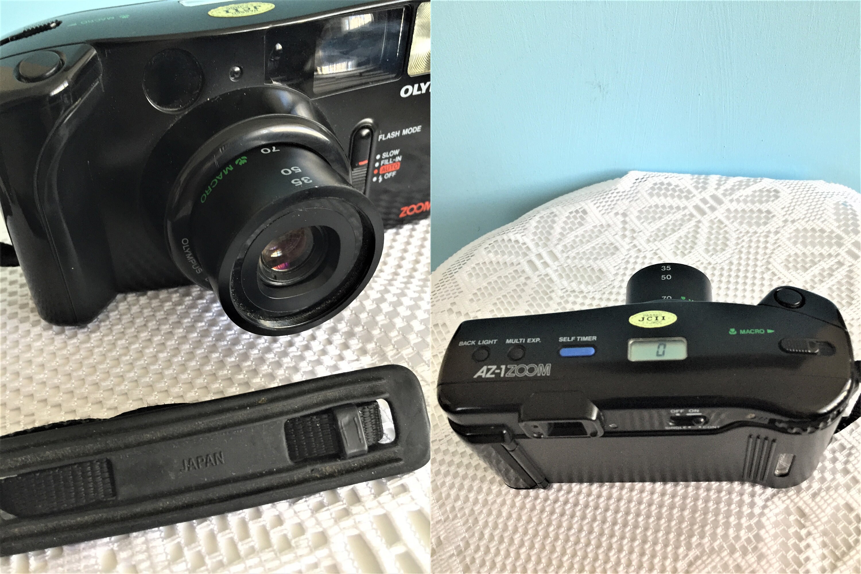 ヴィンテージ オリンパス AZ-1、フィルムカメラ、35 mm、アナログ