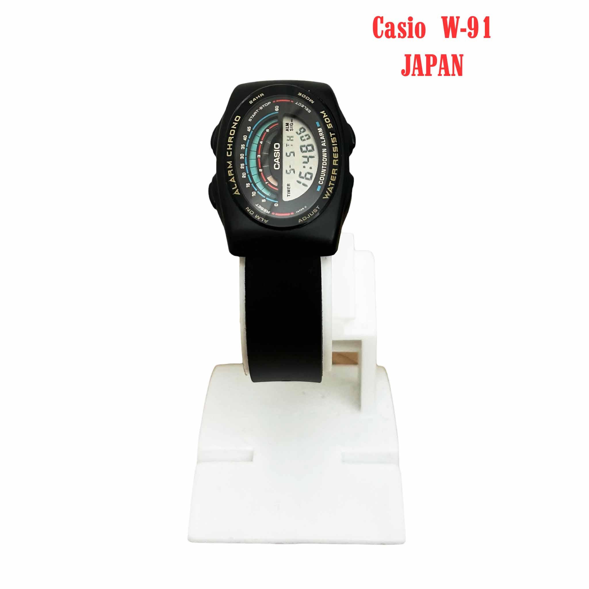 Vintage Casio W-91 Module 935 Alarm Chronograph Digital Watch