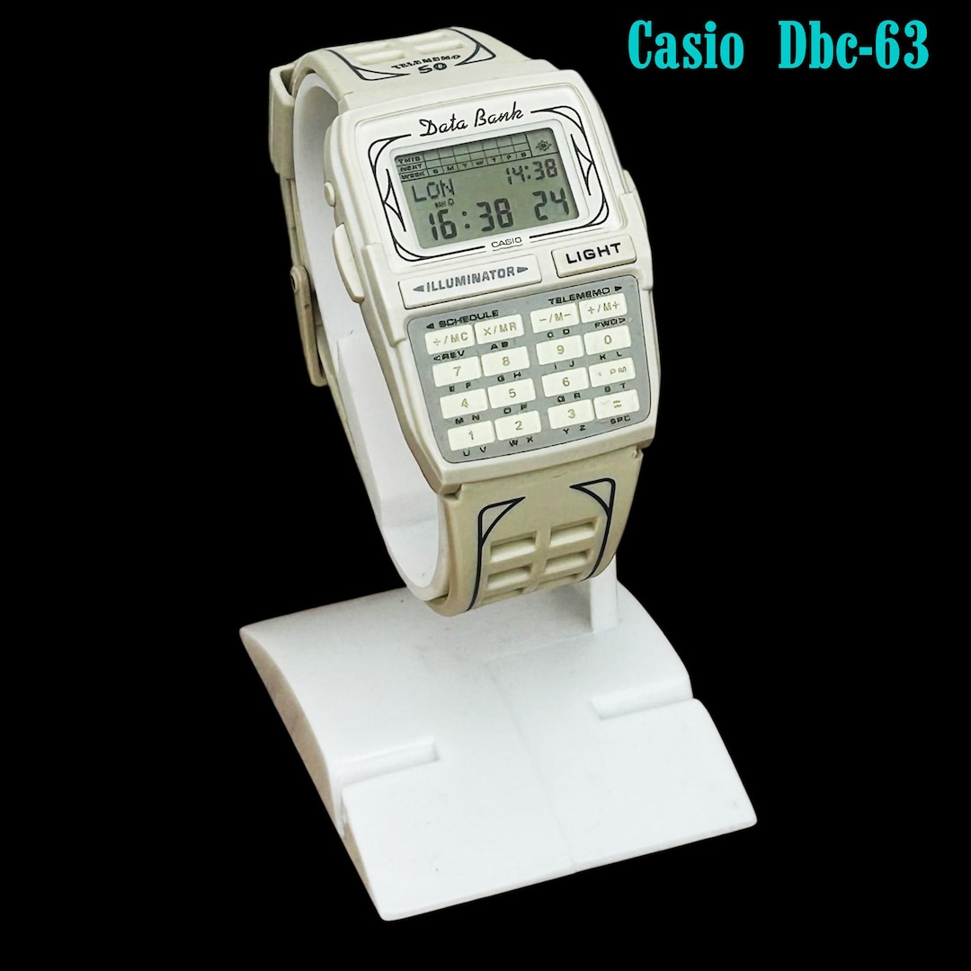 Casio 1990 Casio Uhr Databank VINTAGE CASIO 344 AB-20 JAPAN C - Main Image