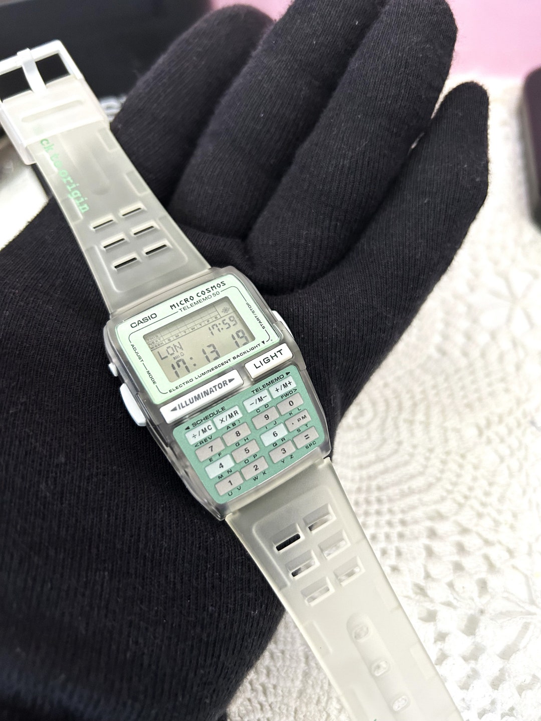 RARE Nos Casio Micro Cosmos Telememo 50 Dbc-63 Databank Memory