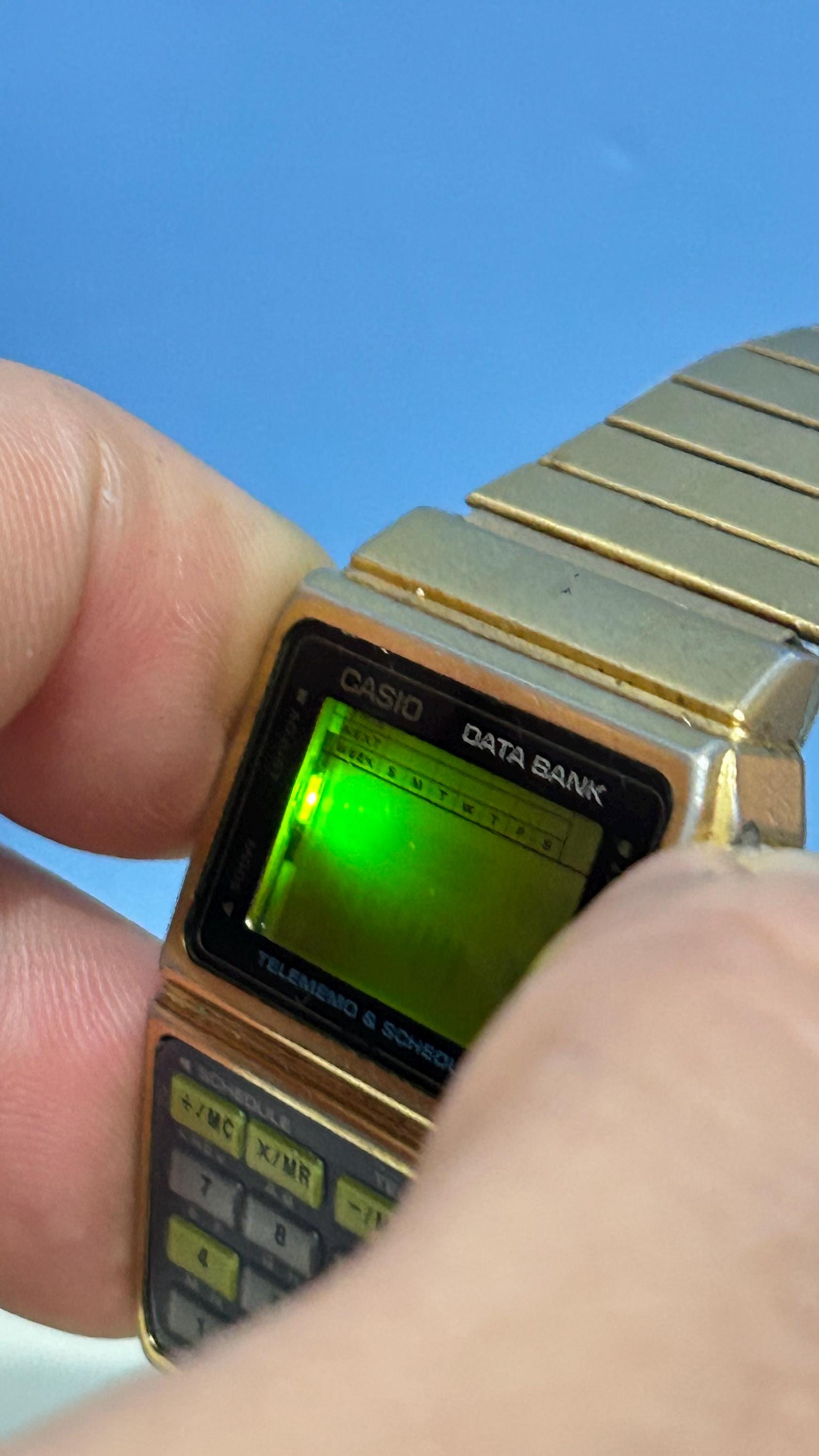 Vintage RARE Gold Tone Vintage Casio DBC-610 Calculator