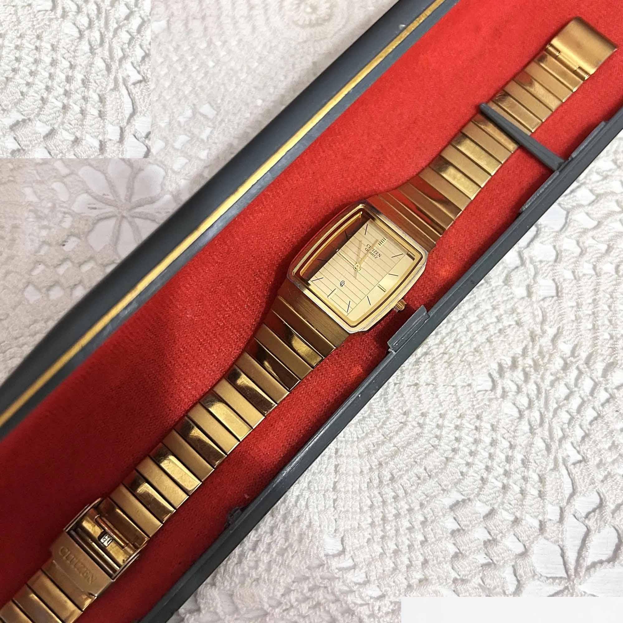 Vintage Citizen 6030-913663 Men's Wrist Watch/ Gold Color/ New