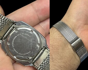 casio casiotron 49cs カシオトロン Rare Vintage Casio CASIOTRON Watch 49CS-25 Digital LCD