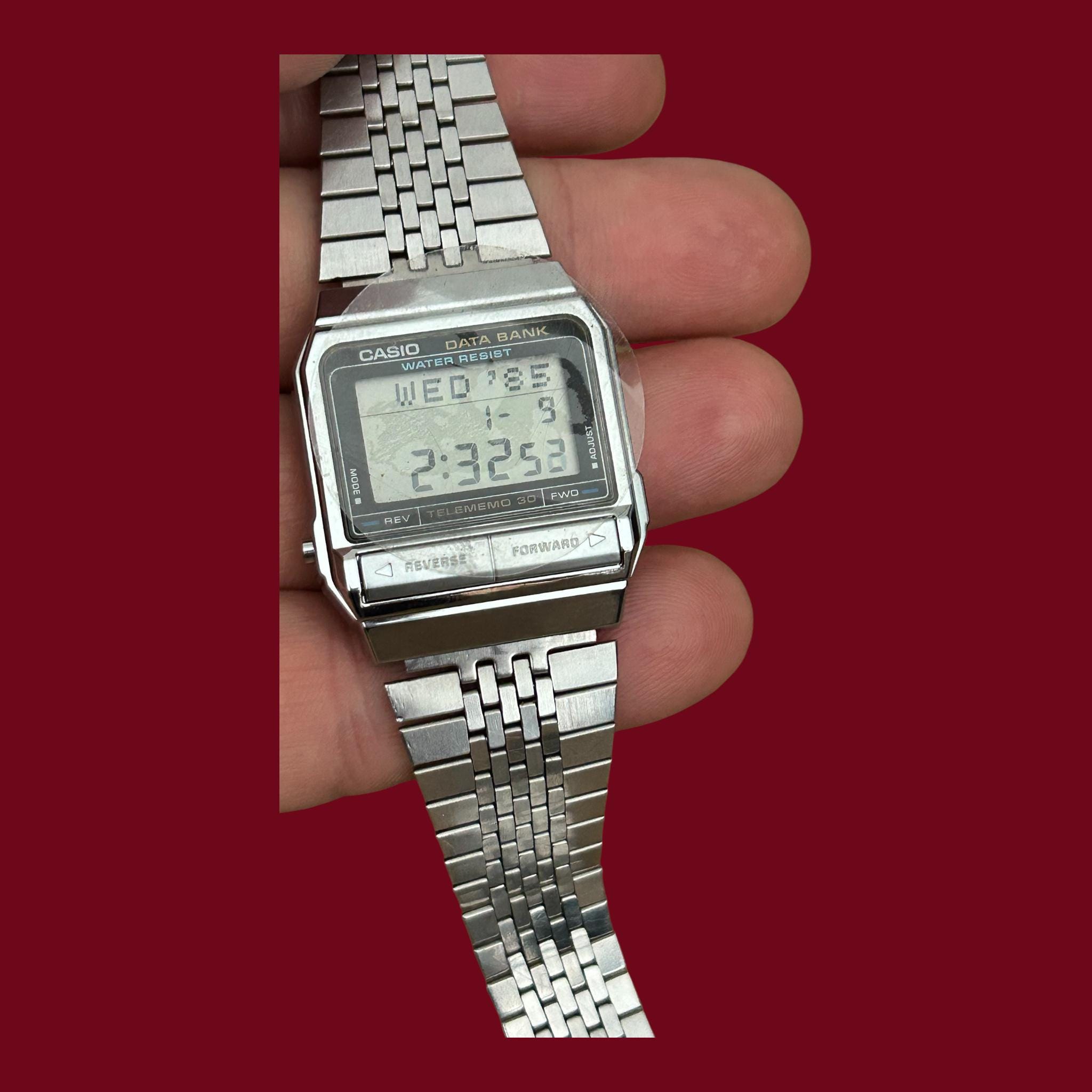CASIO　DATABANK　DB-310　TELEMEMO30　クオーツ稼働品 Unused Vintage Casio DB-310 Data Bank Watch 80s Digital Telememo