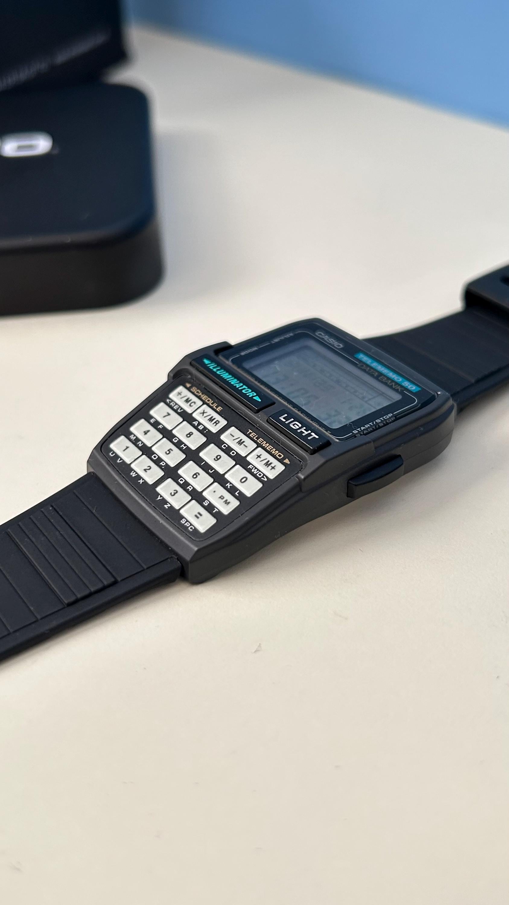 CASIO DBC-63 データバンク 腕時計 TELEMEMO 50 Vintage Nos Casio Dbc-63 Micro Cosmos Telememo 50 Databank