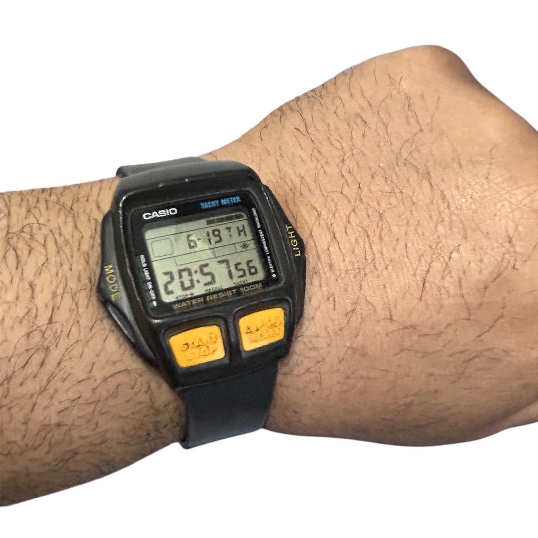 ULTRA Rare Vintage Casio CBX-600 Made İn JAPAN Mod: 1264 Casio Tin