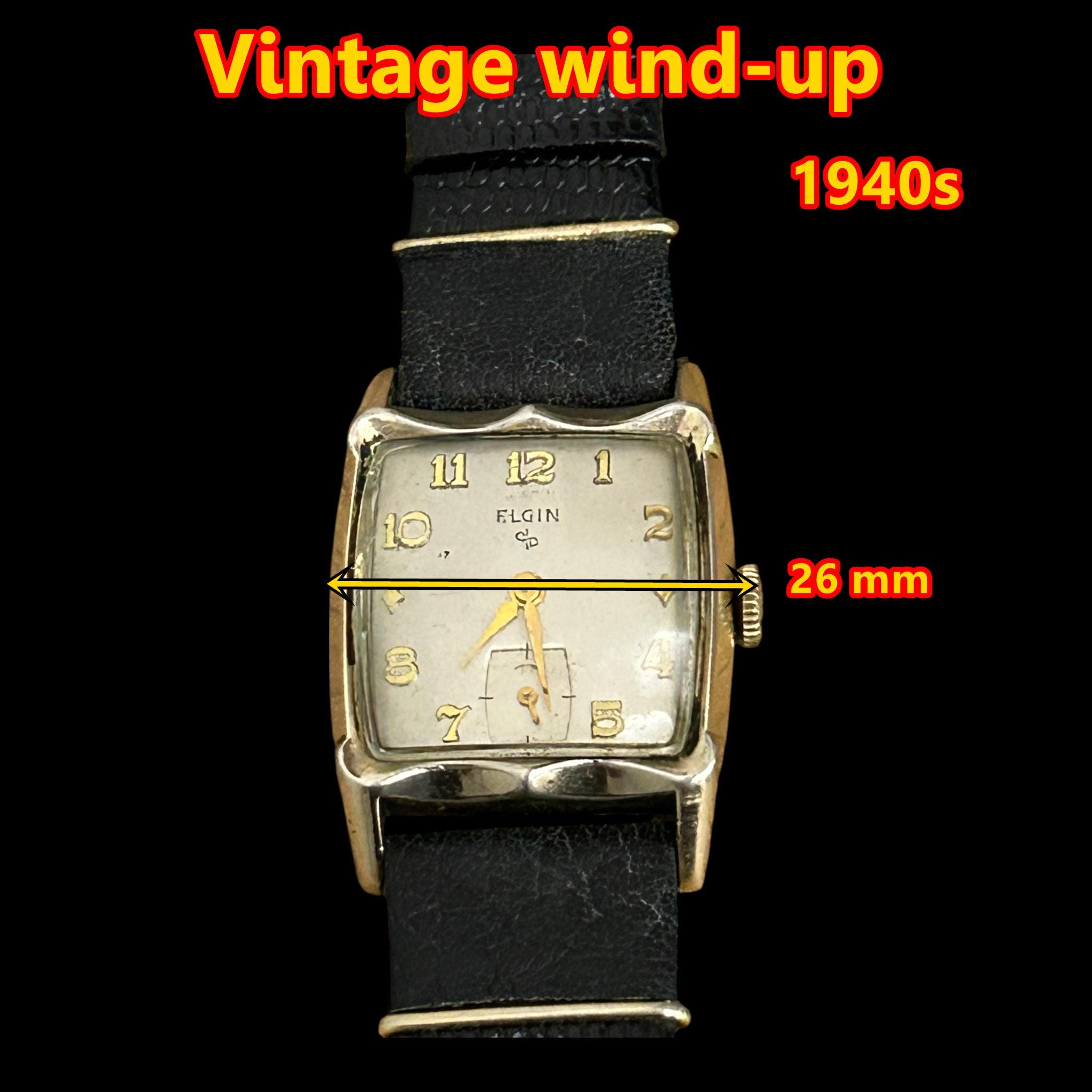 Vintage Elgin Manual Winding Watch : Wind-up 19 Jewels Usa 1940s