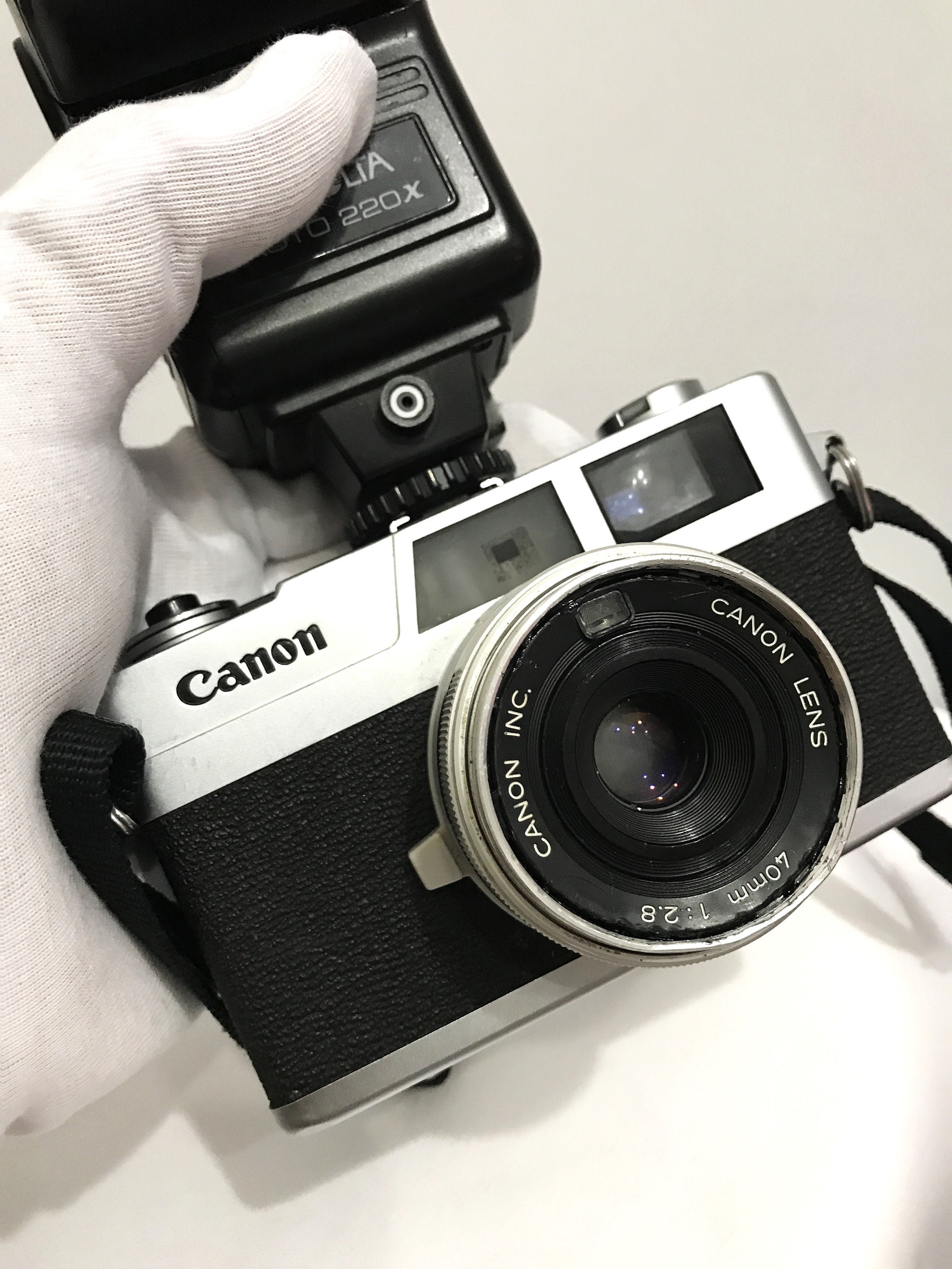 ビンテージ Canon Canonet 28 35mm レンジファインダーフィルムカメラ