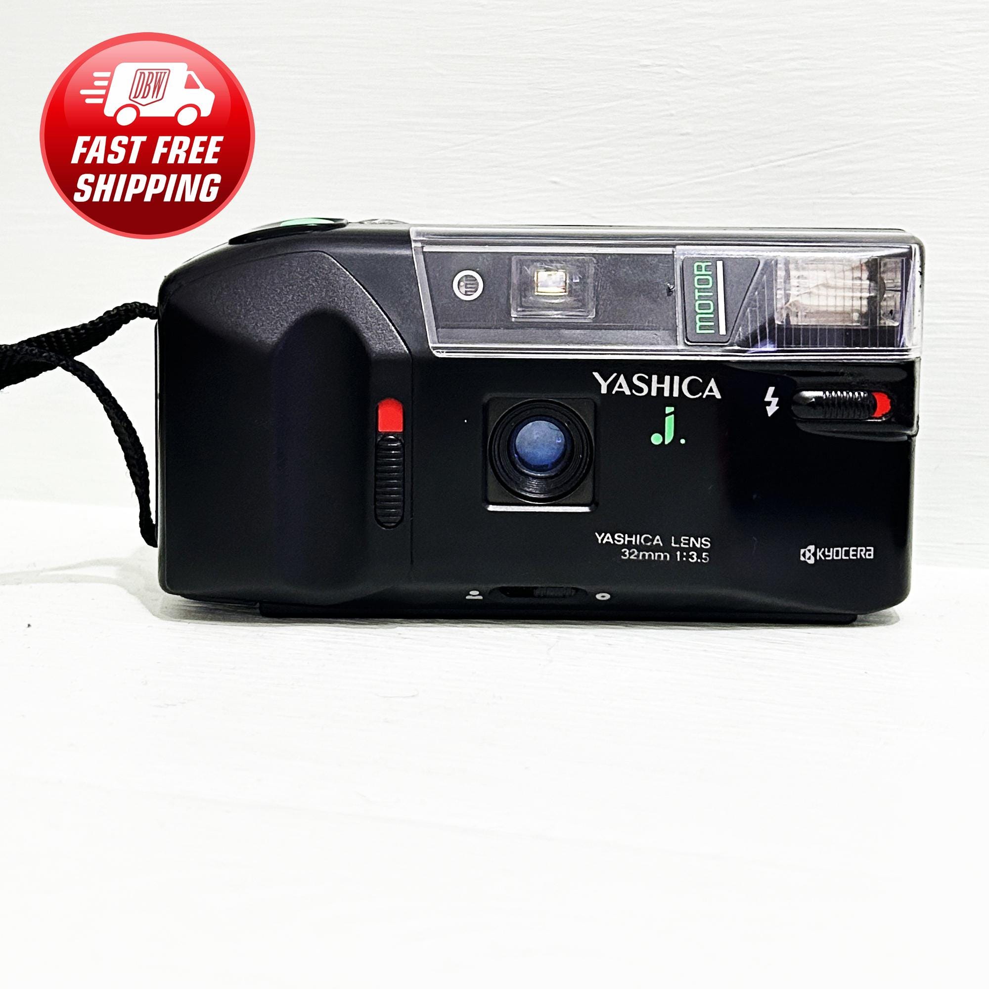 Yashica J Motor - Vintage Film Camera/with Battery/ Kyocera