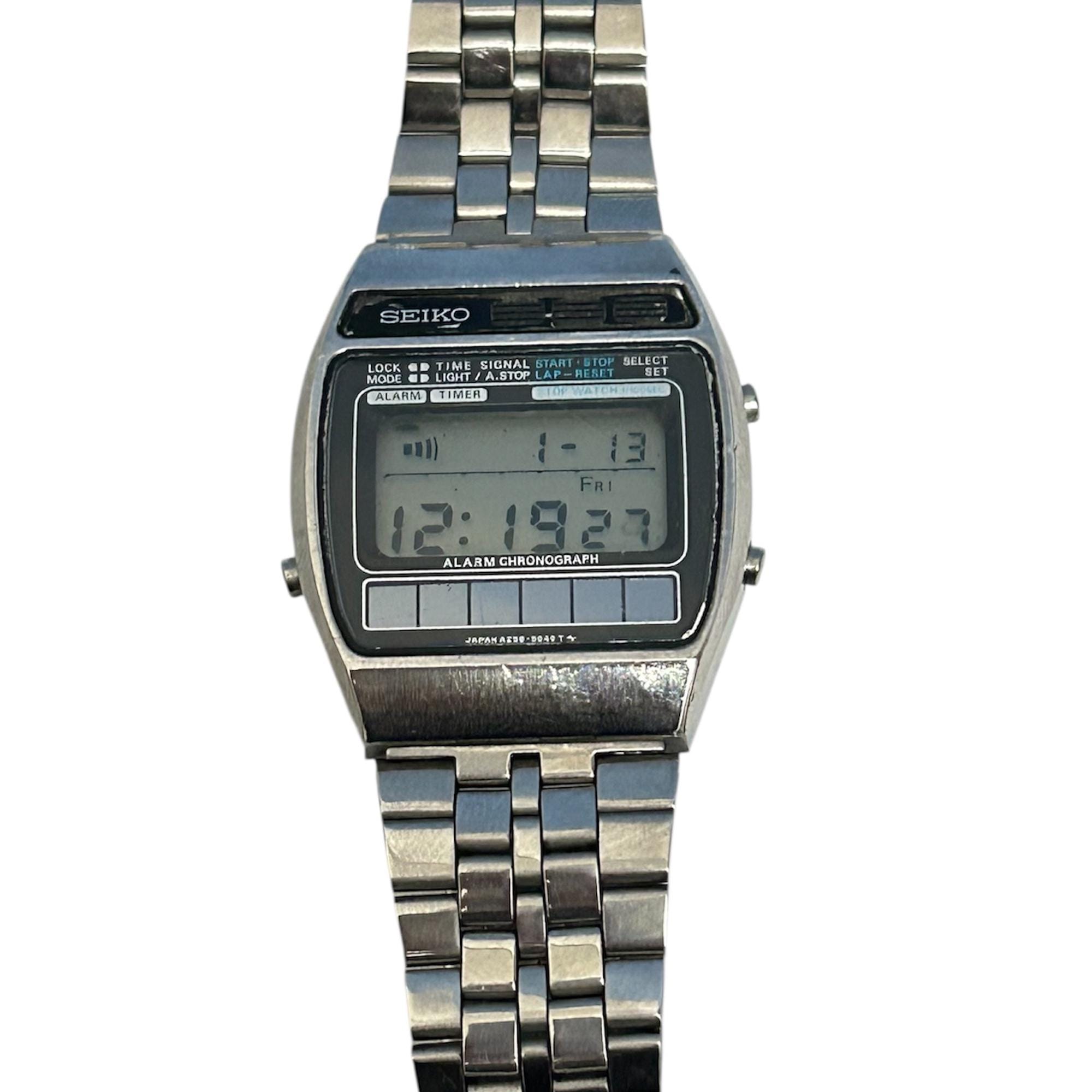 VERY RARE Vintage Seiko A258-5060 Solar Digital Watch, Chronograph