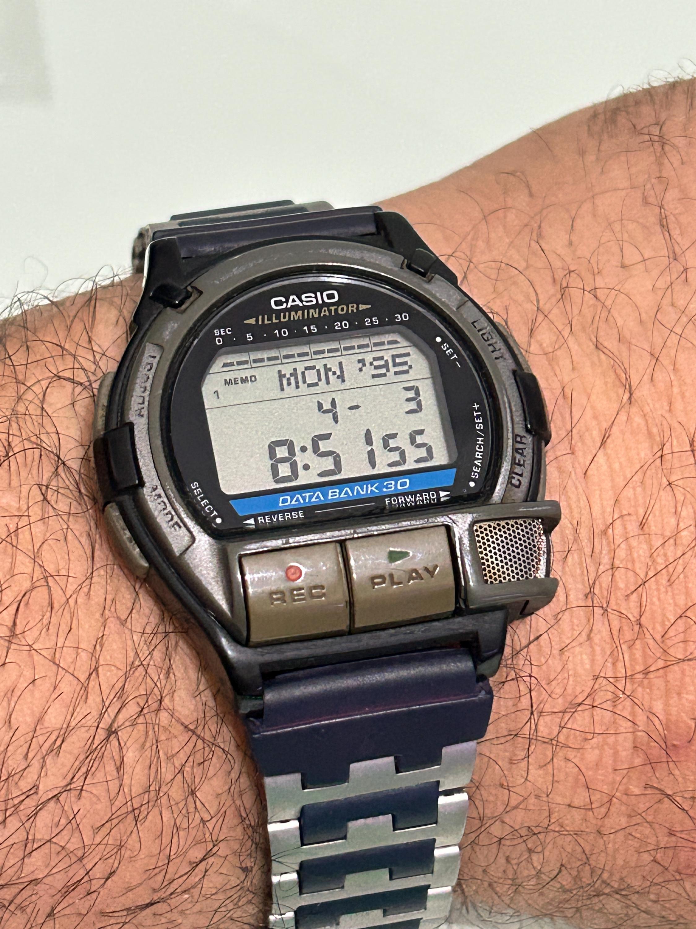 CASIO デジタル腕時計 DB-V30 Casio Db-v30 Easy- Rec Databank 30 Second Voice Recorder Digital