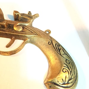 RARE Brass Key Holder / Brass Key Hook, Large Wall Hook/Home decor very good condition/ rare antique item