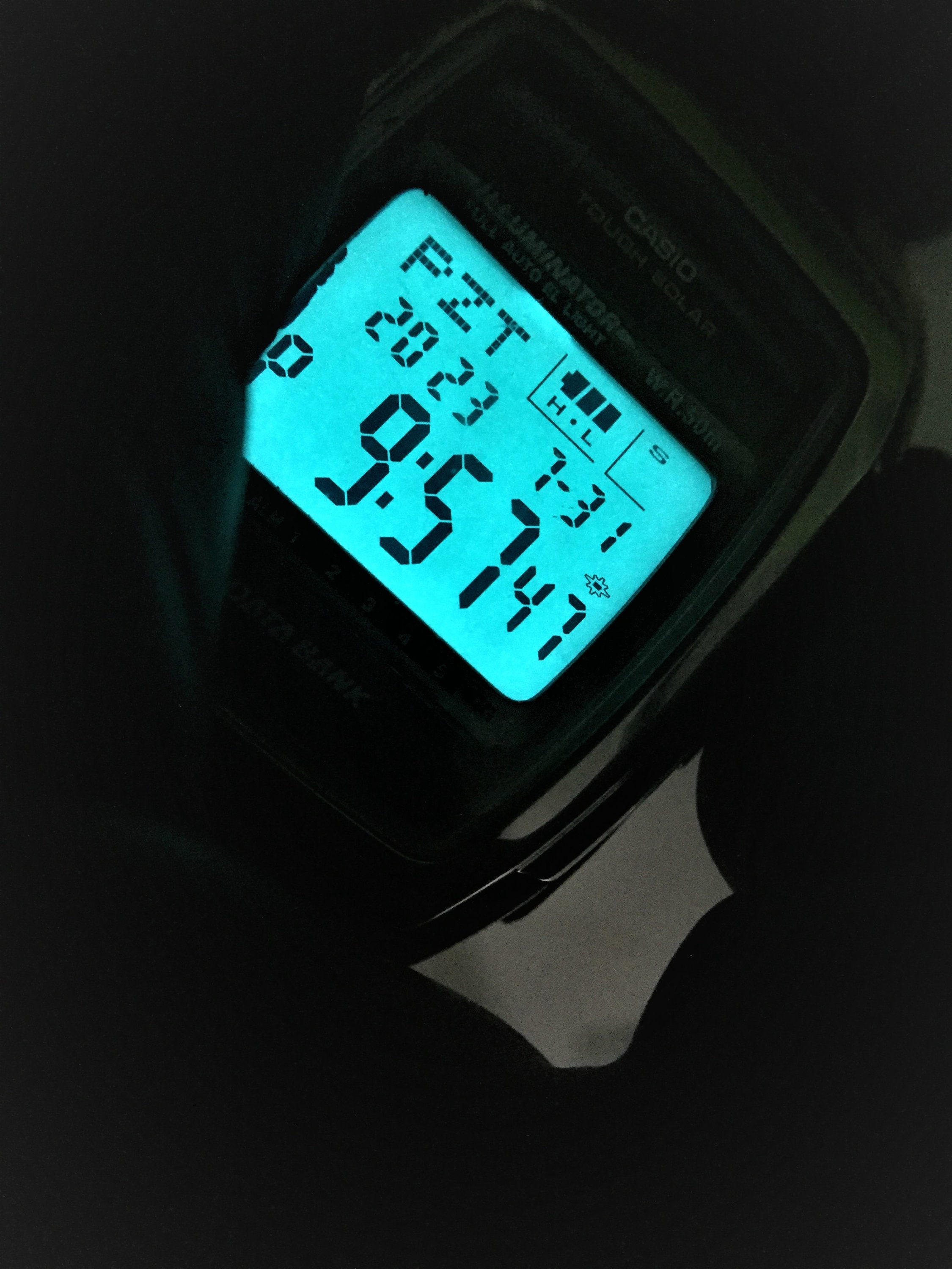 Vintage Casio DB-E30 Databank/ Solar Men's Wristwatch/digital Gray