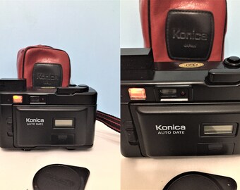 Vintage Konica EFJ AUTO Date/with Battery/ Black Japon
