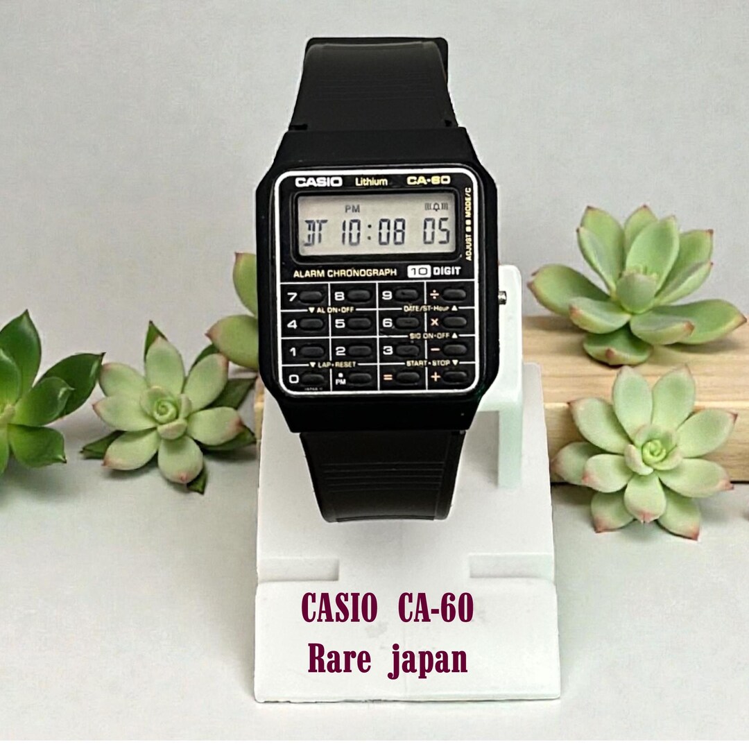 Rare Casio Ca-60 Watch Collectible Japan 10-digit : Mod 481, 1980s