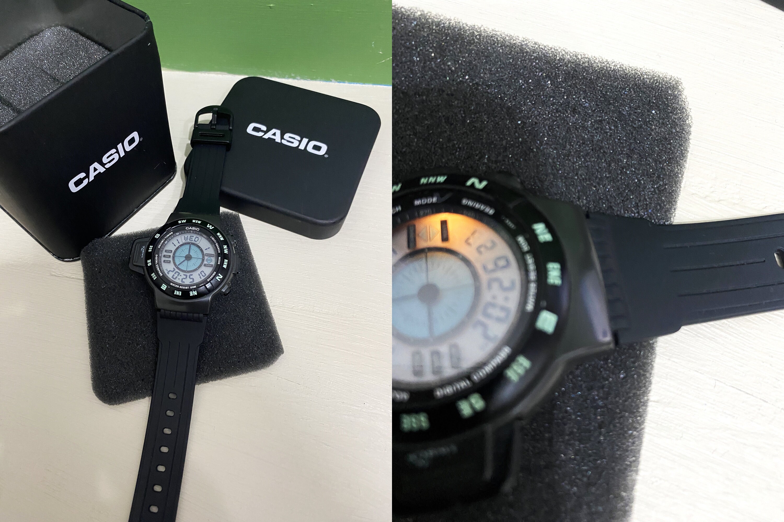 CASIO デジタルコンパス　デッドストック　初期　CPW-100 1993年 CASIO デジタルコンパス デッドストック 初期 CPW-100 1993年