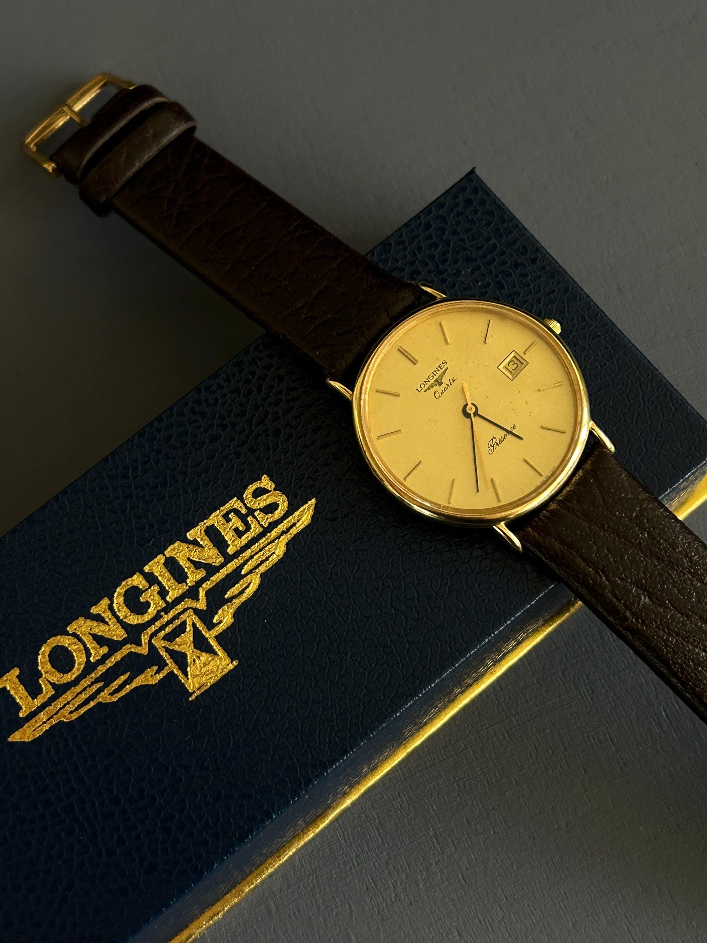 LONGINES presence 腕時計 ゴールド ヴィンテージ Yahoo!オークション -「longines ロンジン presence」の落札相場