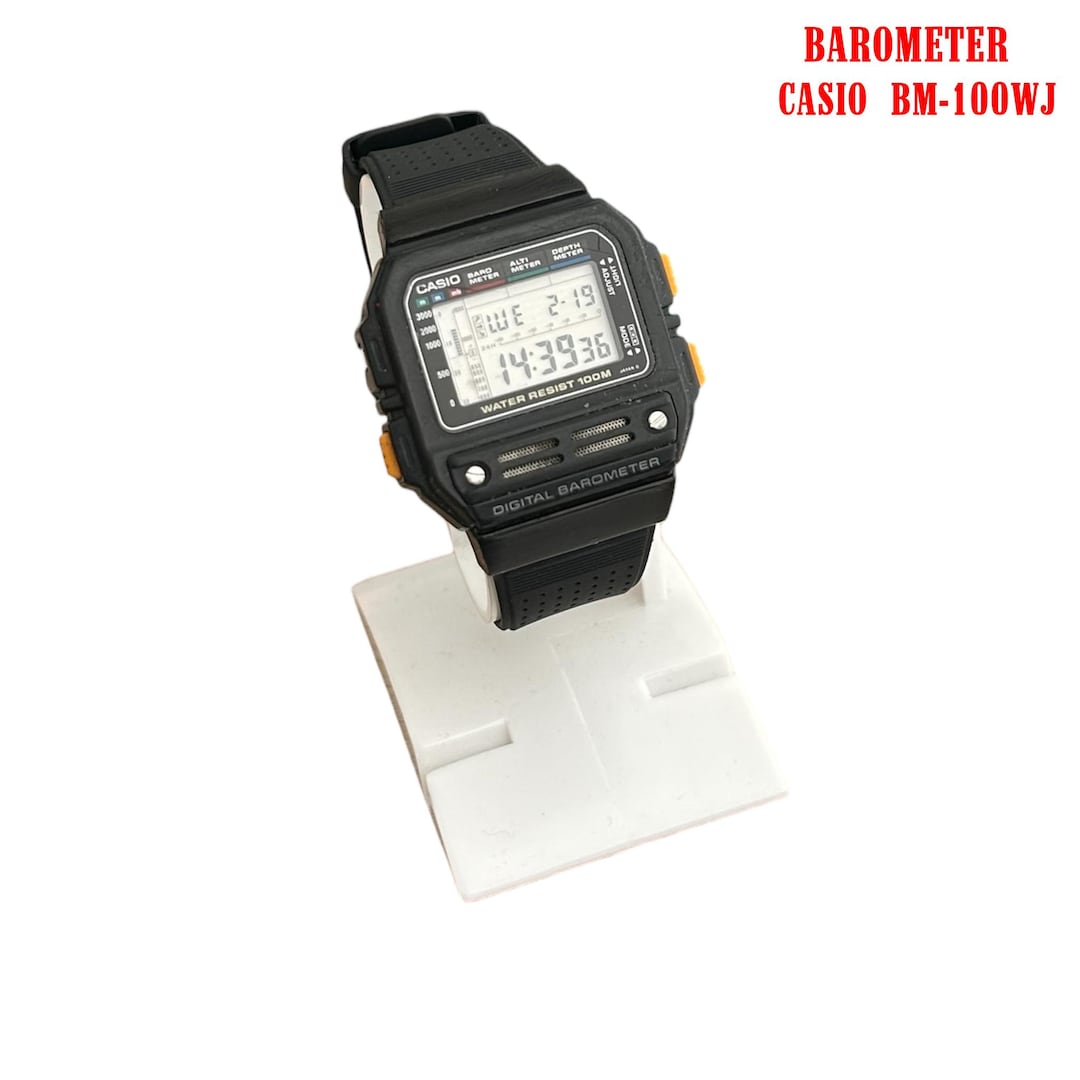 Vintage CASIO Digital Barometer Watch Bm-100wj Japan - Etsy Australia
