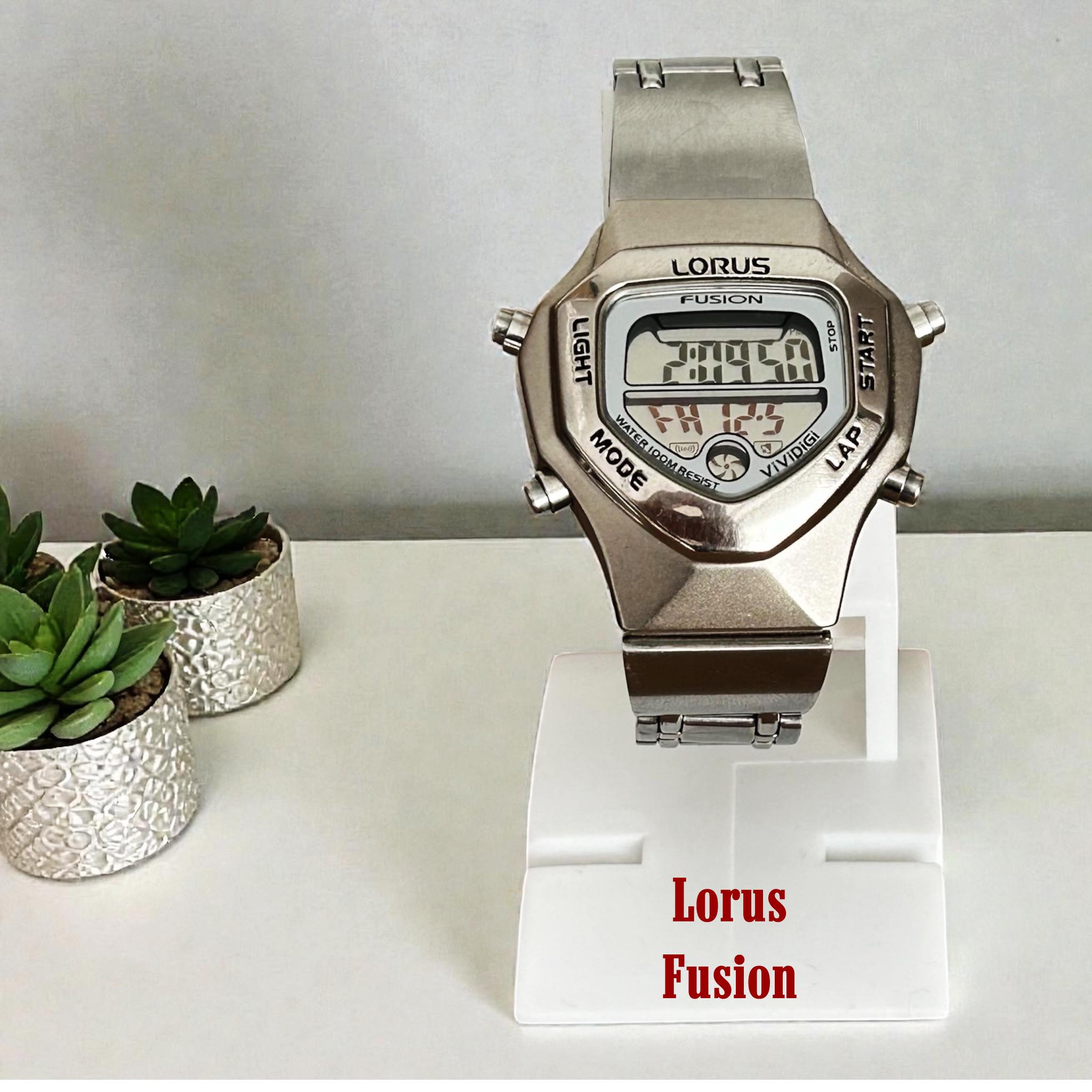 Vintage Lorus Watch Fusion Vividigi Digital 90s /W100-4A00/ 3