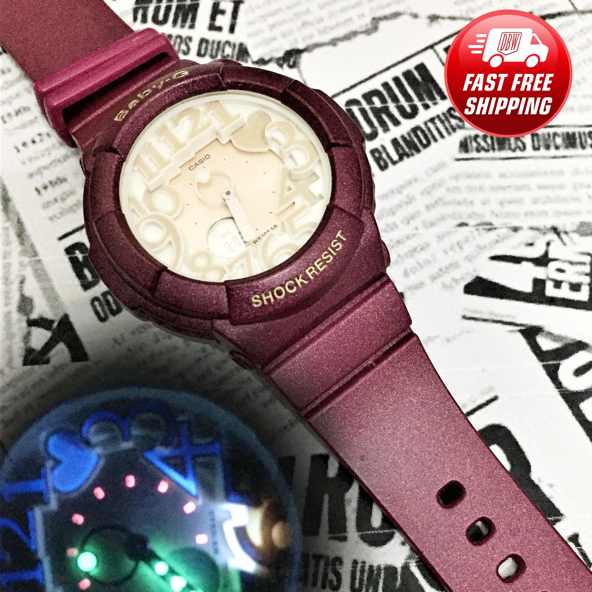Purple Color Casio Baby g Watch BGA 131 White Adjust 5194 Very Good Condition marine Series Ladies Watch neon Illuminator Etsy