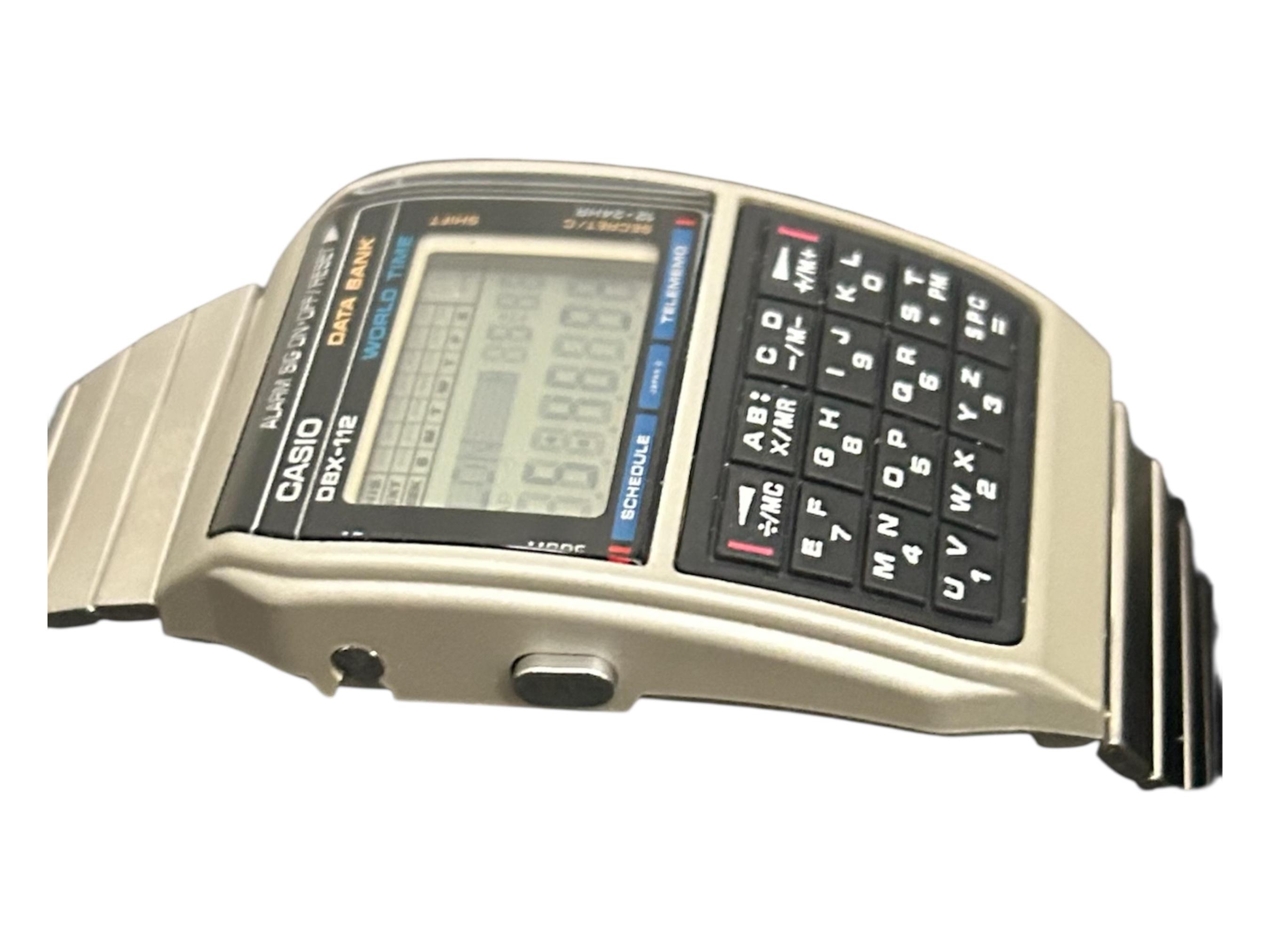 UNUSED Collectible Casio Watch Data Bank DBX-112 Retro Watch /very